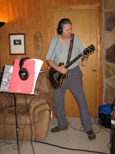 KC rockin' out in his PJs